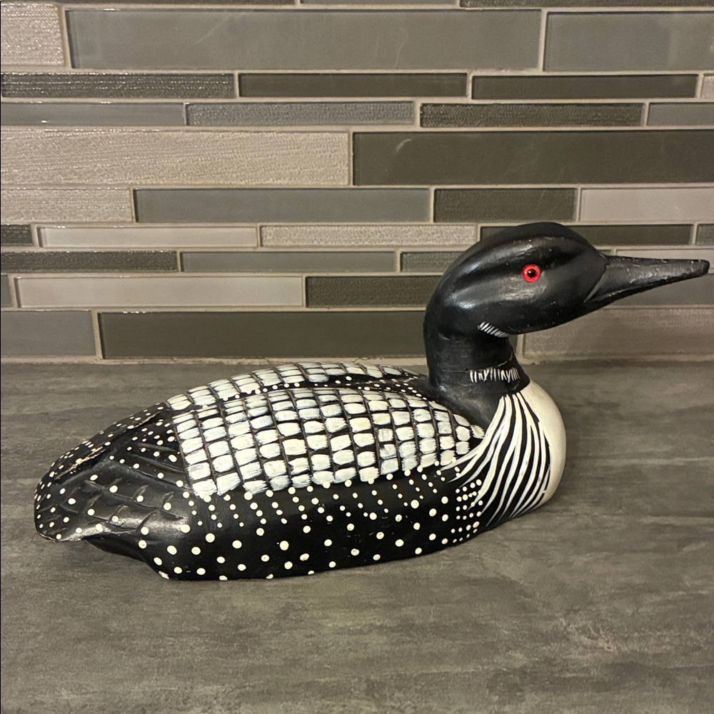 Vintage Wooden Huard Hand Carved Sculpture